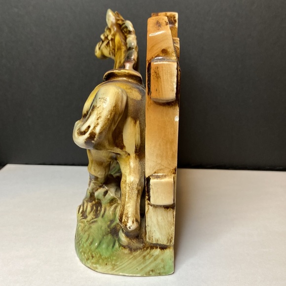 Vintage Ceramic Horse Bookends - Picture 3 of 16